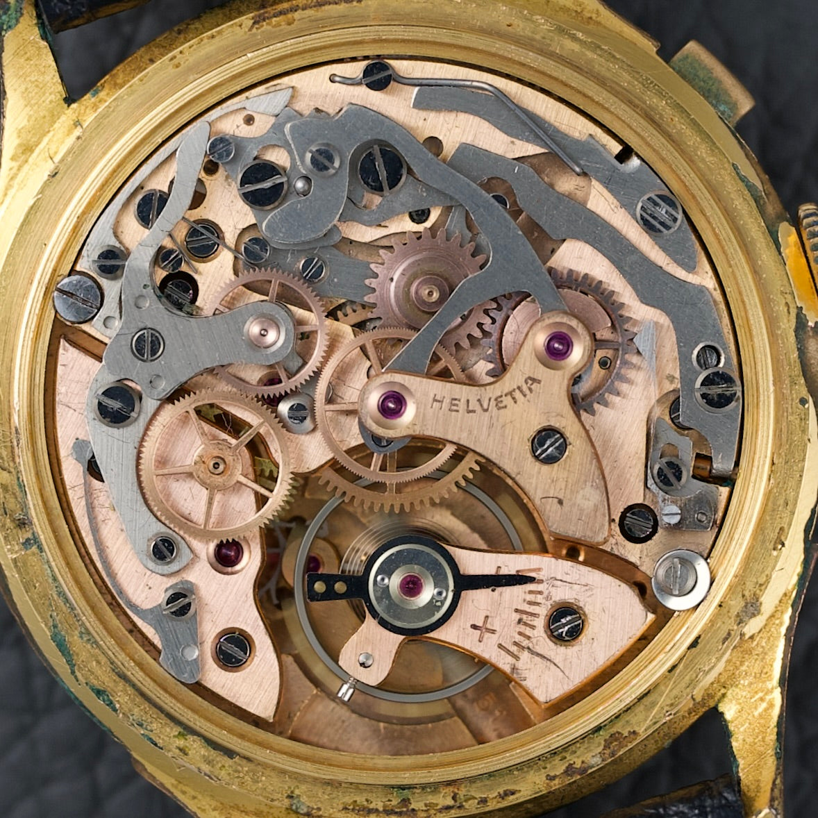 Helvetia Big Eye Landeron 51 - 1960s
