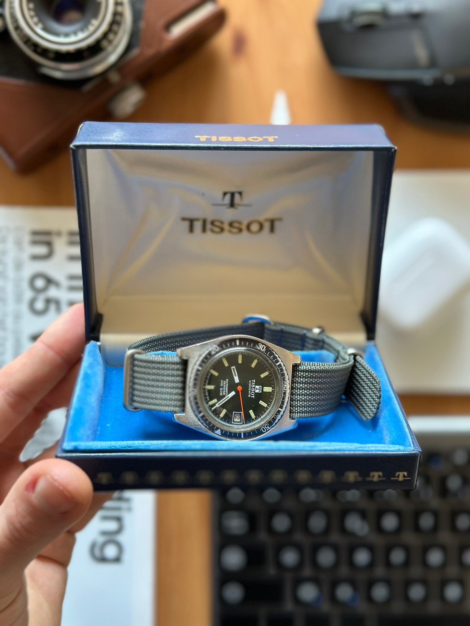 Tissot Visodate Seastar PR16 44554-6 Full Set 1968