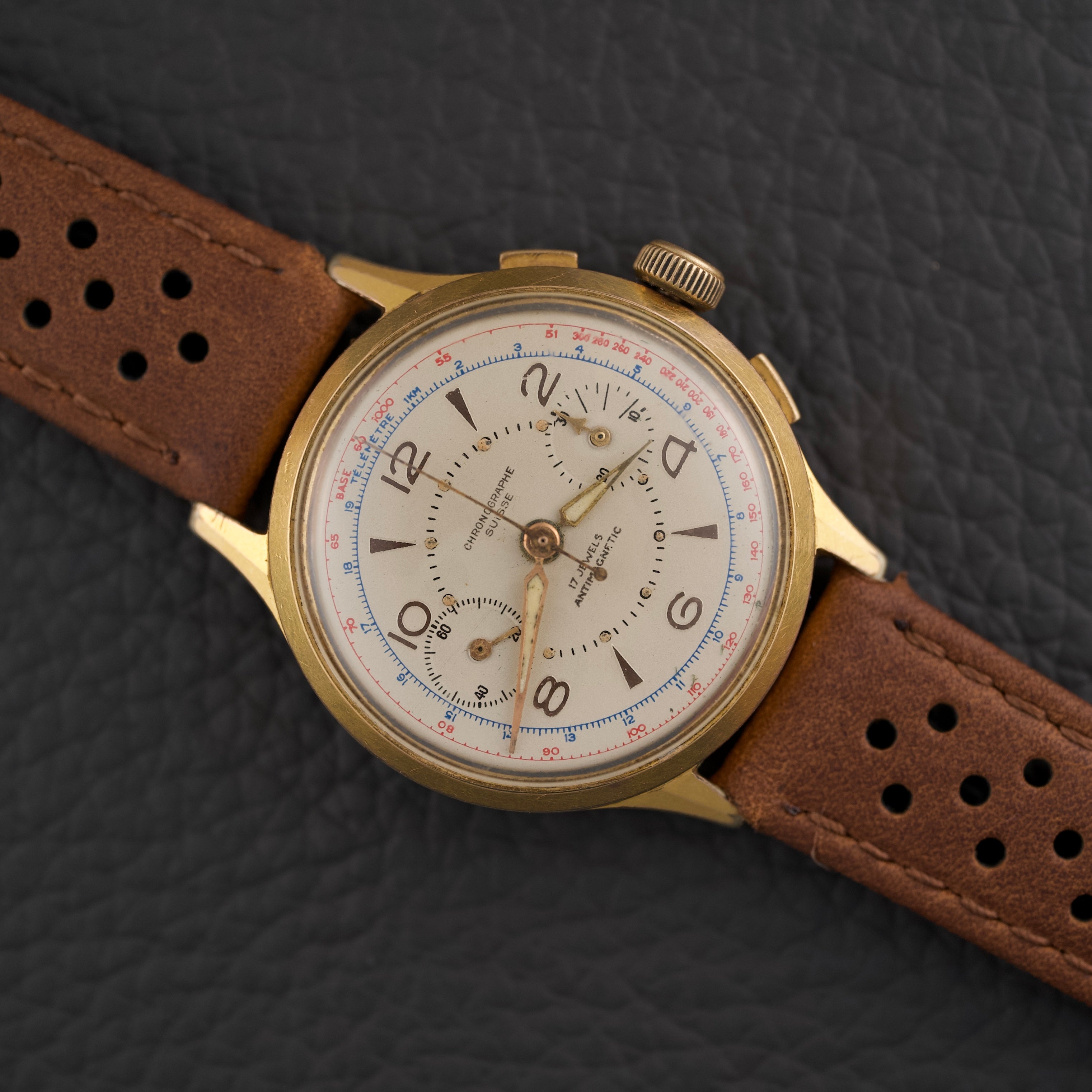 Chronographe Suisse Landeron 48 - 1950s