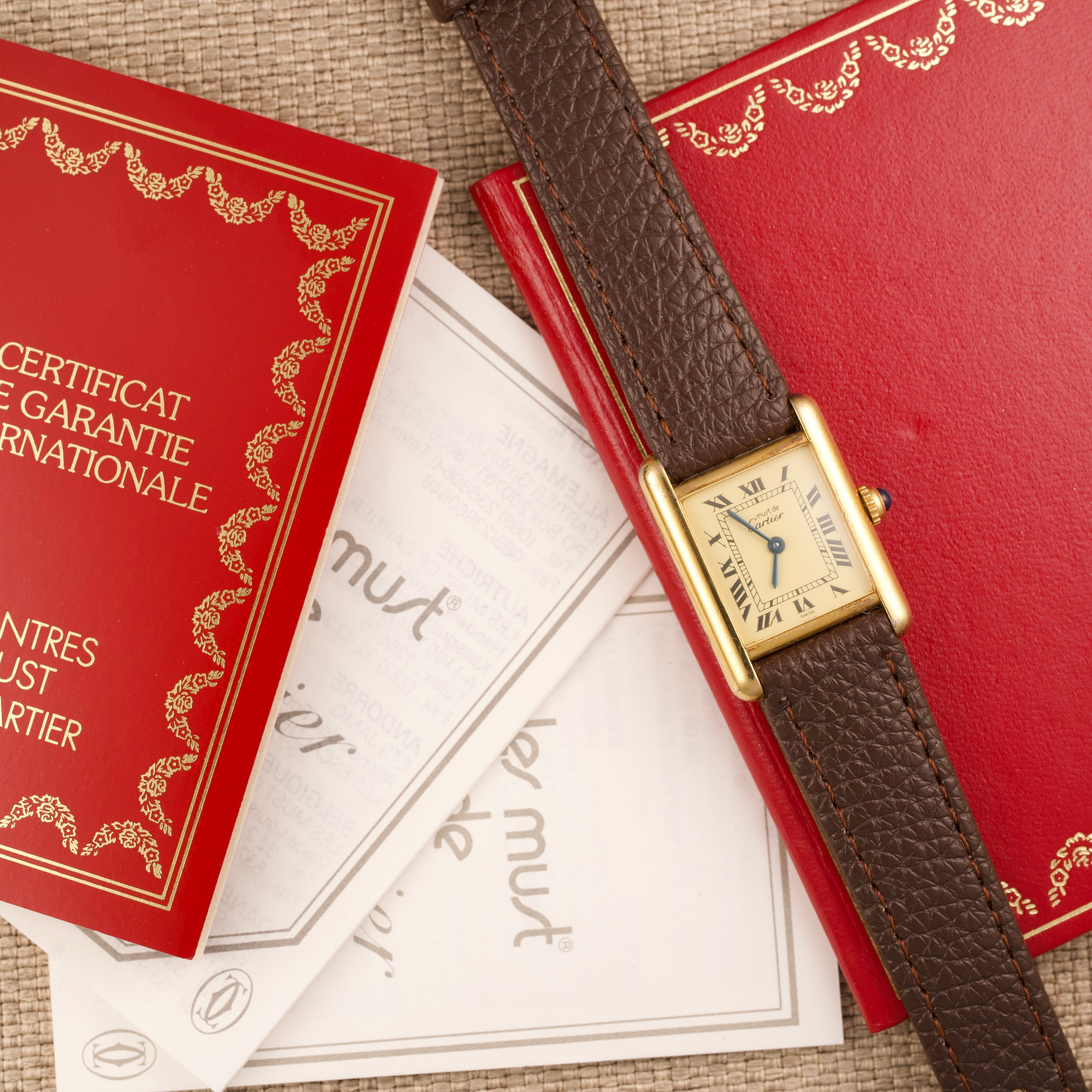 Cartier Tank Must Vermeil 5057001 Full Set - 1994