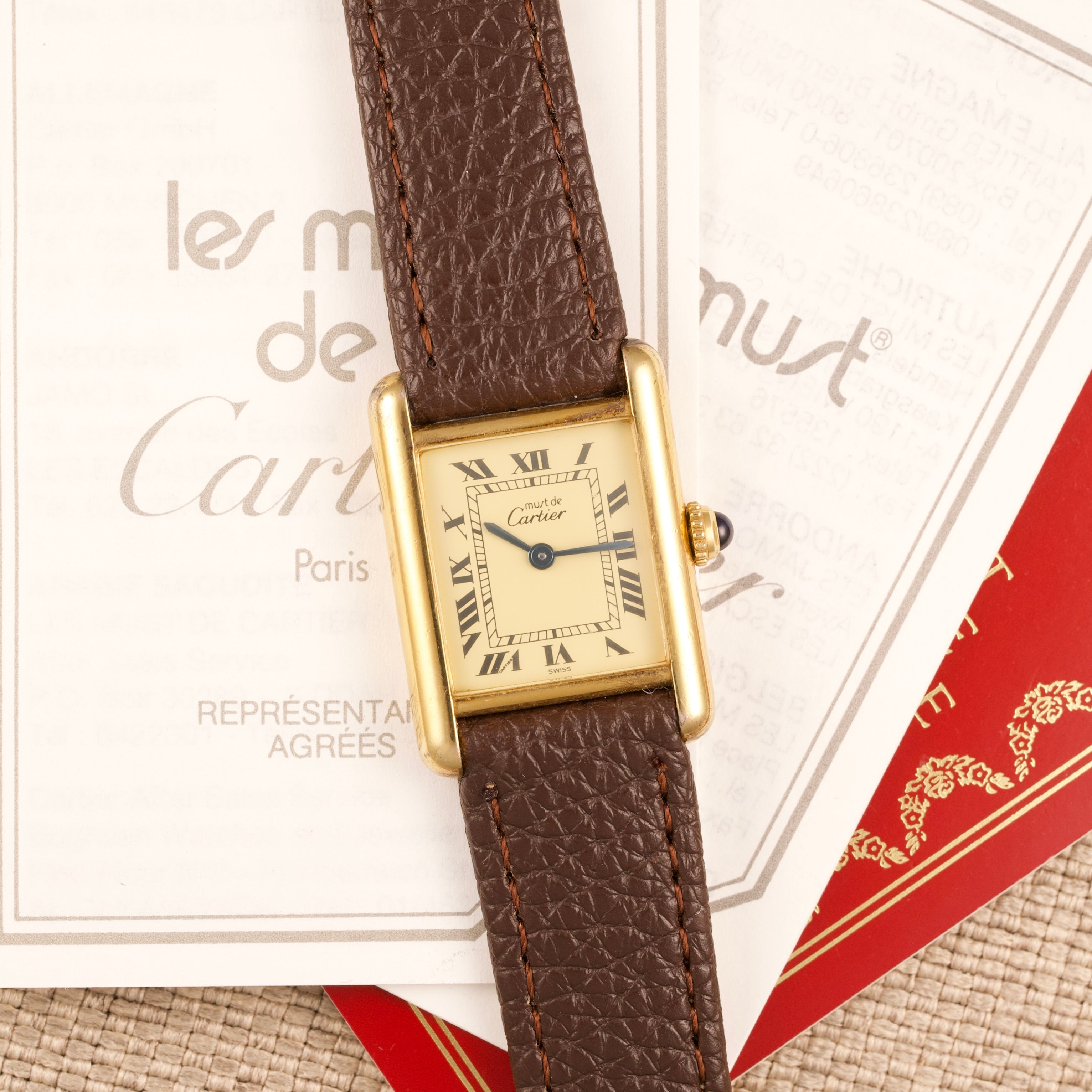 Cartier Tank Must Vermeil 5057001 Full Set - 1994