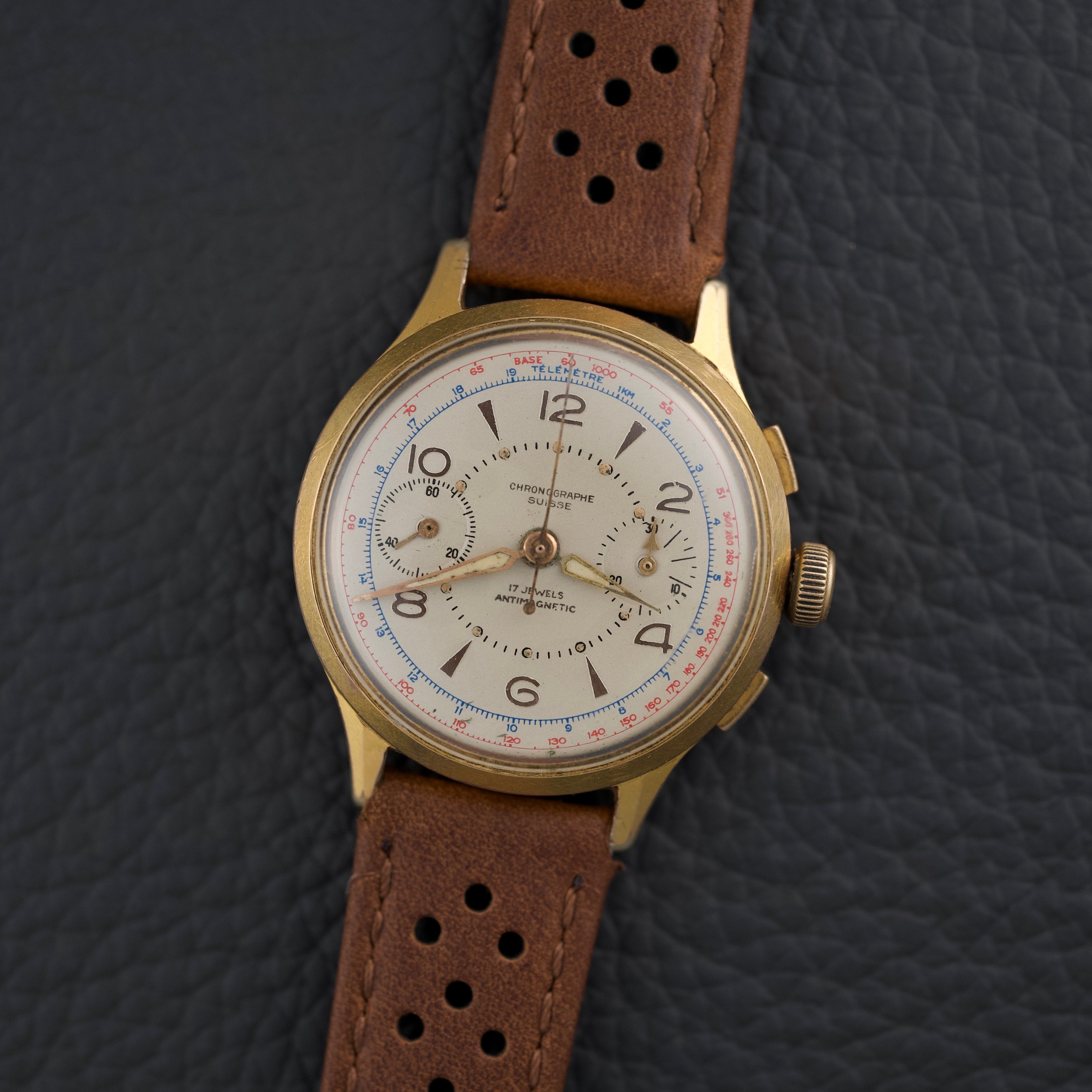 Chronographe Suisse Landeron 48 - 1950s