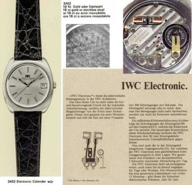 IWC Electronic ref.3402 Full set - 1972