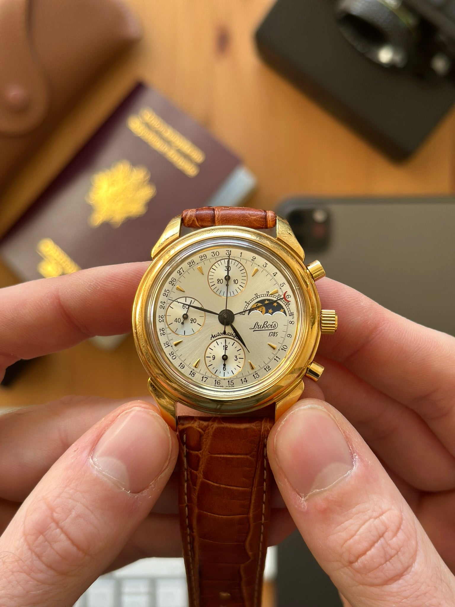 DuBois &amp; Fils 1785 Triple Chronograph Moonphase – Komplettset