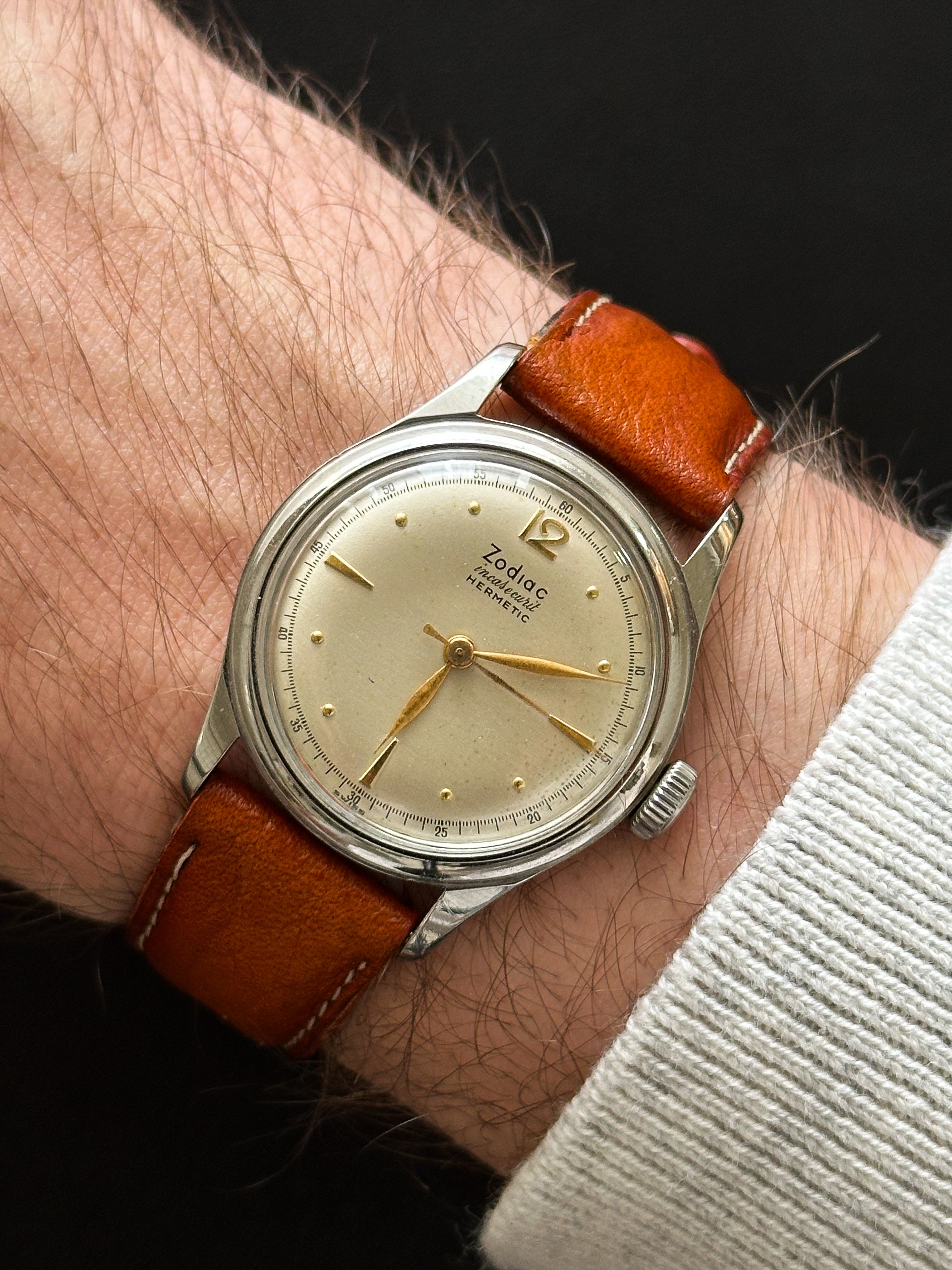 Zodiac Incasecurit Hermetic Cal.1080 ETA – 1945er Jahre